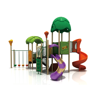 Pré-escolar crianças de plástico floresta parque infantil equipamentos ao ar livre