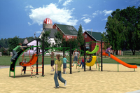 Equipamento de playground ao ar livre para adolescentes