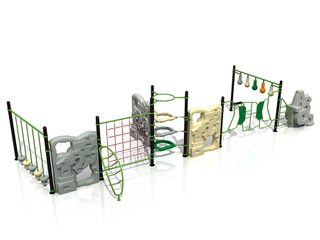 Playground para crianças ao ar livre Conjunto de cordas de escalada para Adventure Park